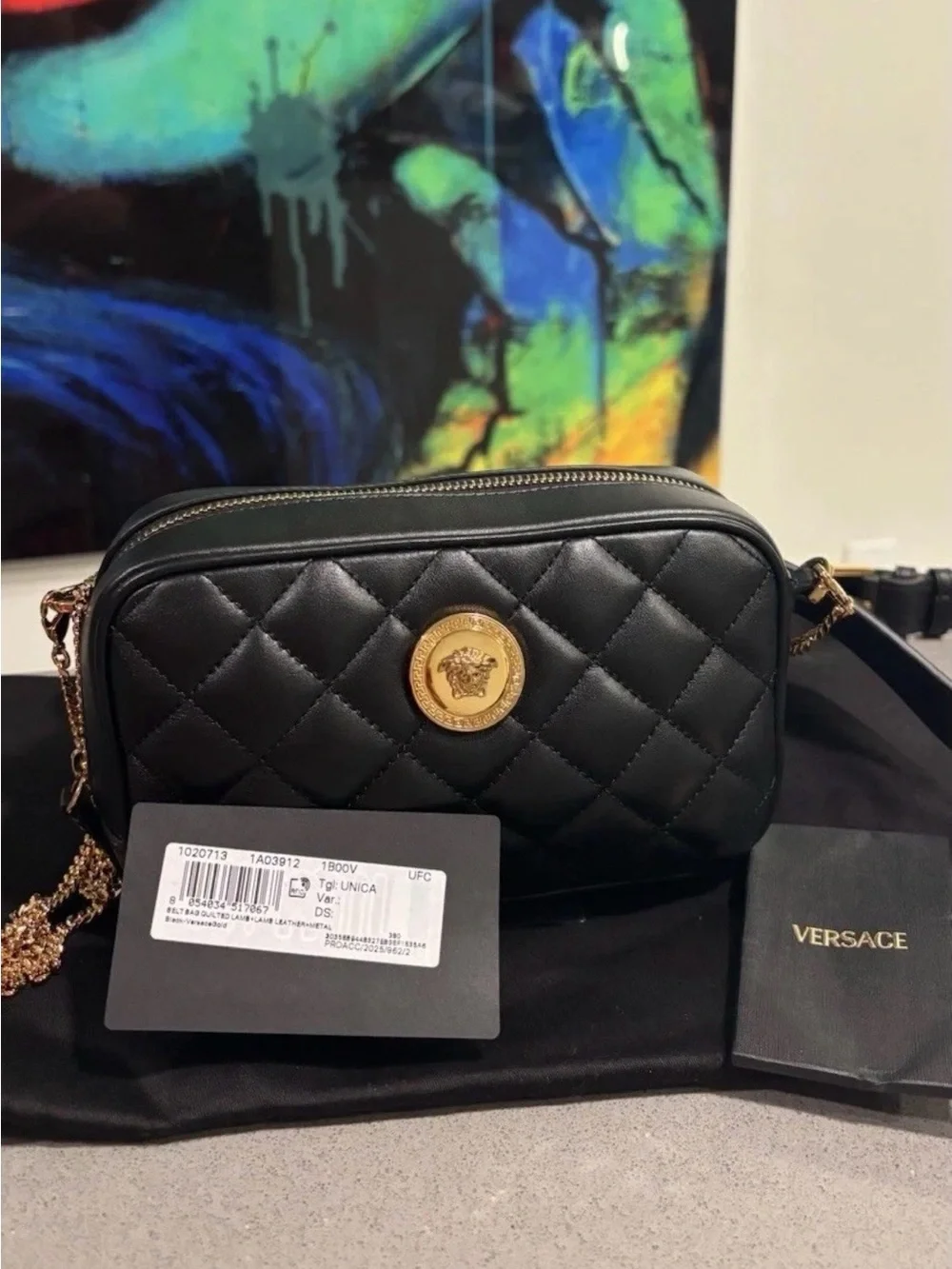 Versace compact quilted